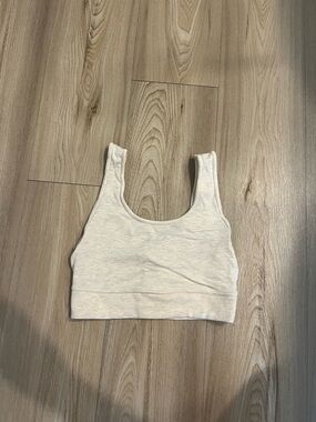 aerie Light Cream Scoop Neck Bralette